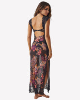Hollow FMaxi Slip Slit Dress